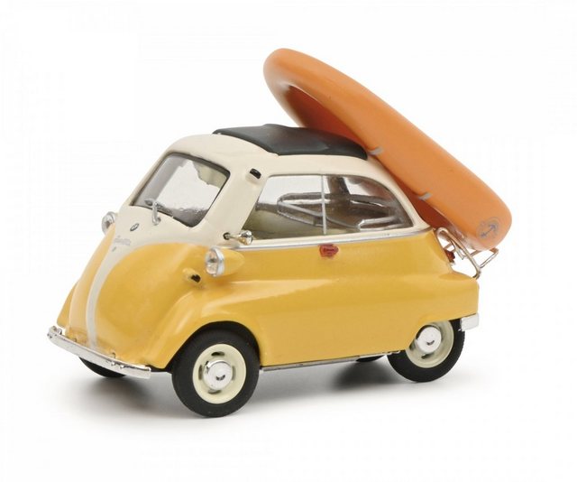 Schuco Modellauto 450376700 Schuco BMW Isetta+Schlauchboot 1:43