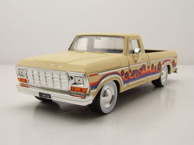 JADA Modellauto Ford F-150 Pick Up 1979 creme I Love the 70s Modellauto 1:24 Jada Toys