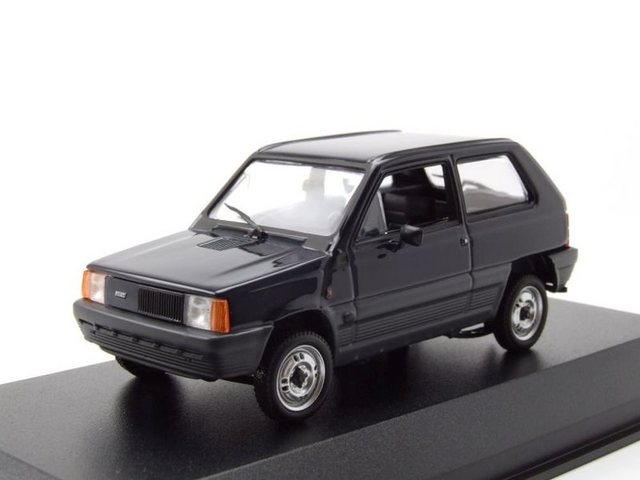 Maxichamps Modellauto Fiat Panda 1980 dunkelblau Modellauto 1:43 Maxichamps