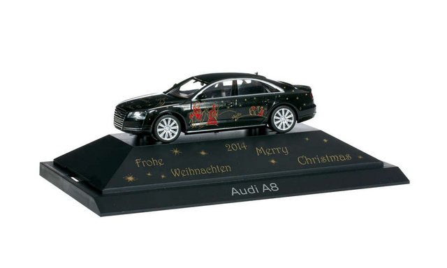 Herpa Modellauto LH Herpa 101936 Audi A8 "Weihnachten 2014" 1:87