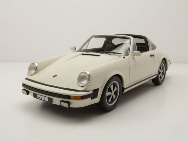 Schuco Modellauto Porsche 911 Targa 1977 weiß Modellauto 1:18 Schuco