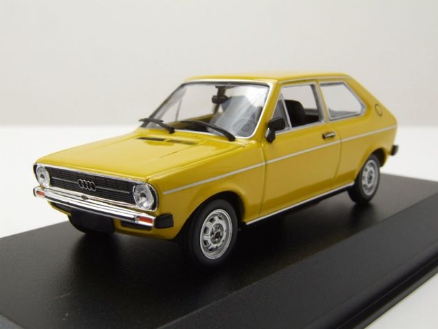 Maxichamps Modellauto Audi 50 1975 gelb Modellauto 1:43 Maxichamps