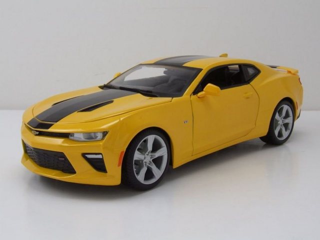 Maisto® Modellauto Chevrolet Camaro SS 2016 gelb metallic Modellauto 1:18 Maisto