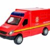 Toi-Toys Modellauto DIENSTWAGEN mit Licht Sound Rückzug 1:38 92 (Fire Engine-Rot)
