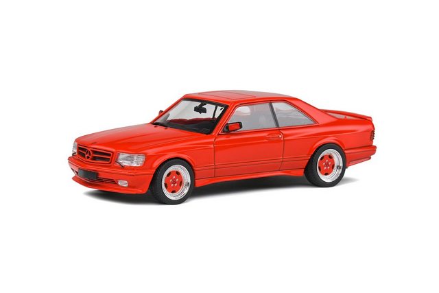 SIMBA Modellauto Solido Mercedes Benz 560 SEC AMG - Widebody Rot Maßstab 1:43 Modellauto