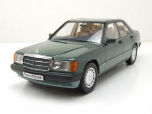 Triple9 Modellauto Mercedes 190 E 2.3 Sportline W201 1993 grün metallic Modellauto 1:18