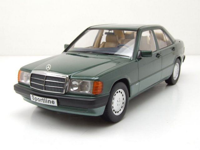 Triple9 Modellauto Mercedes 190 E 2.3 Sportline W201 1993 grün metallic Modellauto 1:18