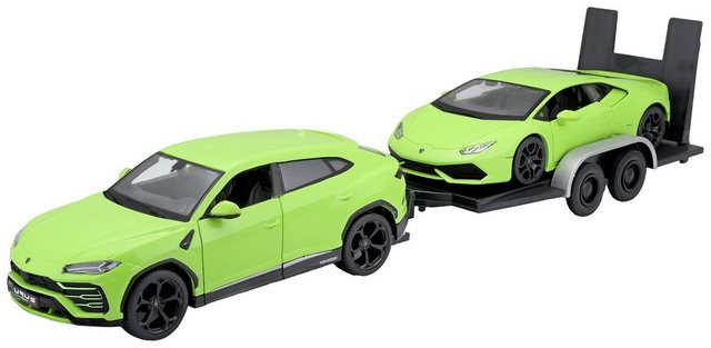 Maisto® Modellauto Design Elite Transport Lamborghini Urus + Huracán Coupé
