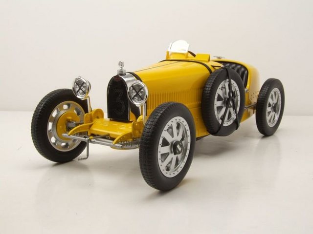 Norev Modellauto Bugatti T35 1925 gelb Modellauto 1:12 Norev