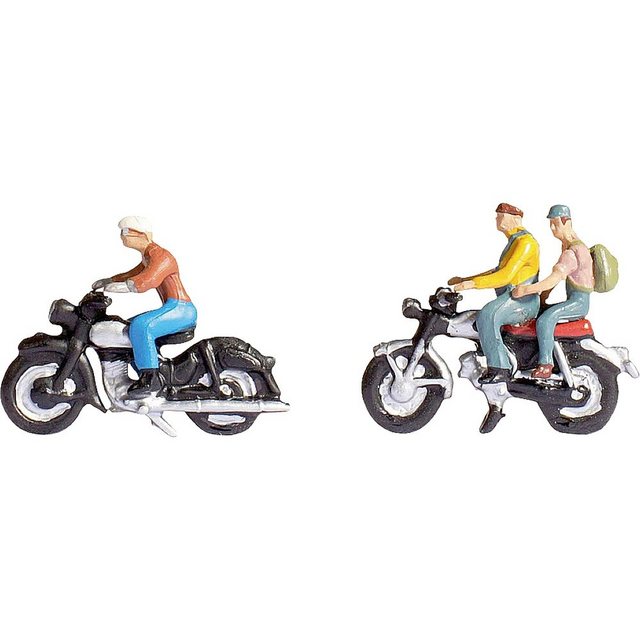 NOCH Modelleisenbahn-Figur NOCH N Motorrad Bemalt