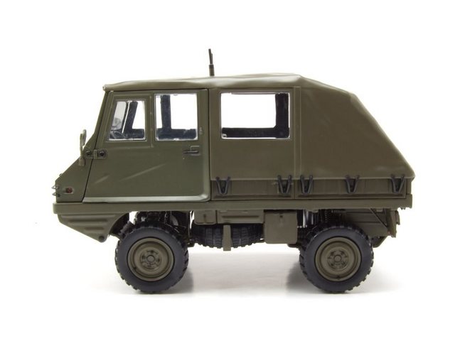 Schuco Modellauto Steyr Puch Haflinger Funkwagen ÖBH Militär oliv grün Modellauto 1:18