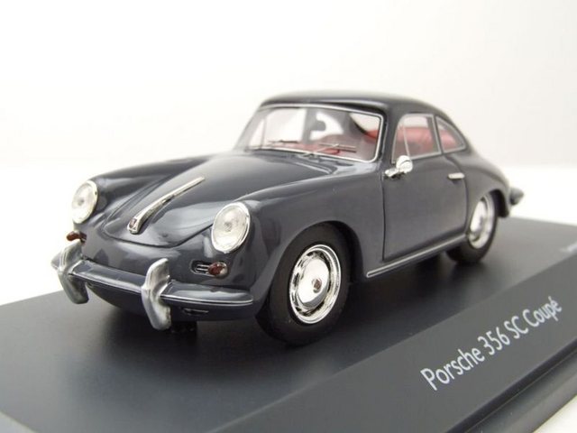 Schuco Modellauto Porsche 356 SC 1965 grau Modellauto 1:43 Schuco