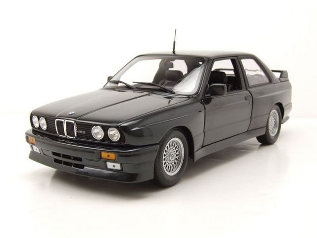 Minichamps Modellauto BMW M3 E30 1987 schwarz metallic Modellauto 1:18 Minichamps