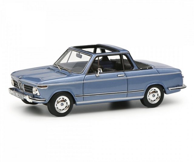 Schuco Modellauto 450918100 Schuco PRO.R 43 BMW 2002 Cabrio blau 1:4