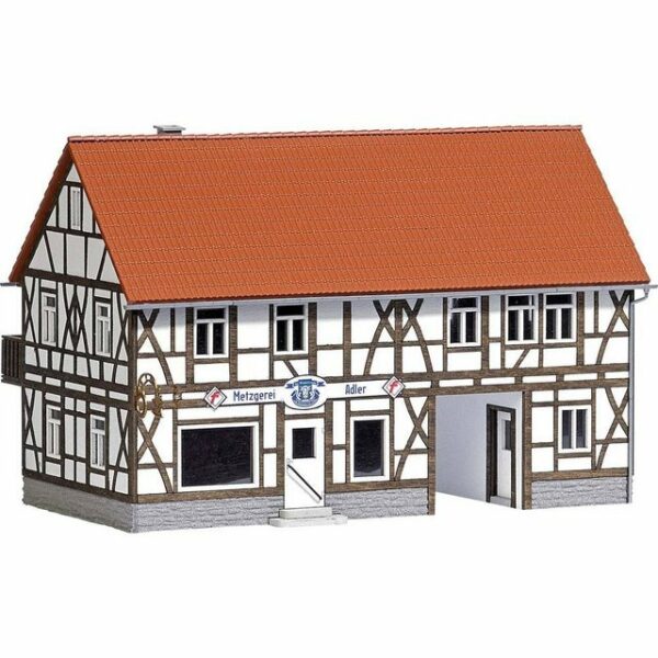 Busch Modelleisenbahn-Gebäude H0 Land-Metzgerei Adler