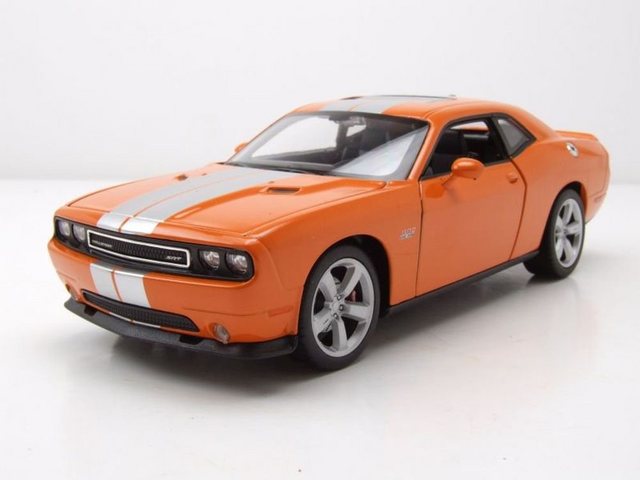 Welly Modellauto Dodge Challenger SRT 2013 orange Modellauto 1:24 Welly