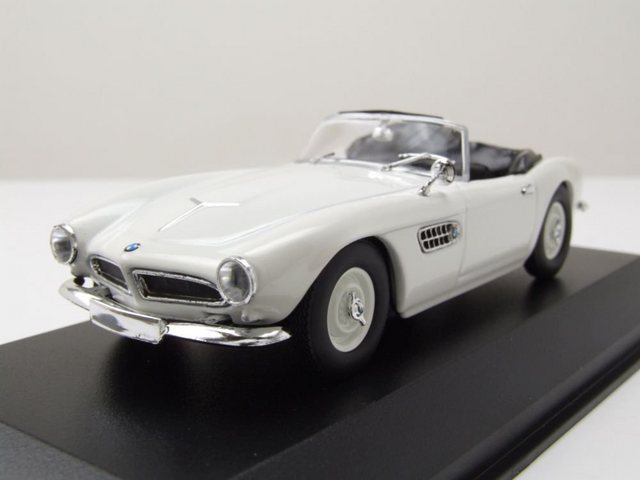 Maxichamps Modellauto BMW 507 Cabrio 1957 weiß Modellauto 1:43 Maxichamps