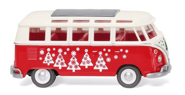 Wiking Modellauto Wiking H0 1/87 079728 VW T1 Sambabus "Weihnachtsbulli" - OVP NEU