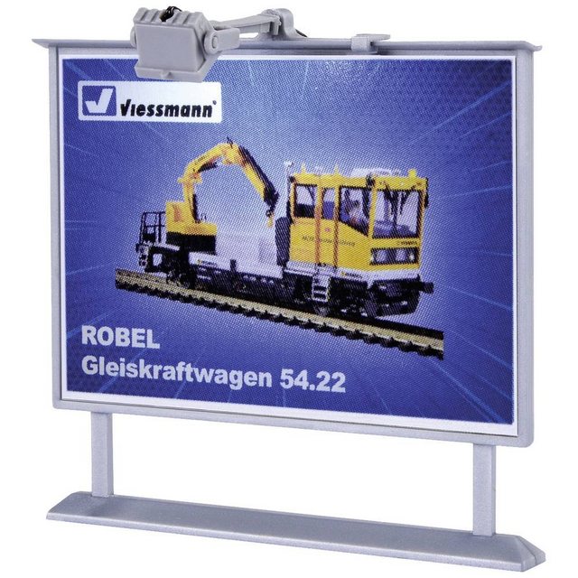 Viessmann Modelleisenbahn-Fertiggelände H0 Werbetafel mit LED