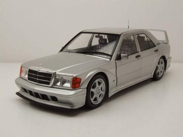 Solido Modellauto Mercedes 190E 2.5-16 Evo 2 W201 1990 silber Modellauto 1:18 Solido