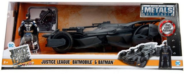 JADA Modellauto Modellauto Batman Justice League Batmobile mit Figur 1:24 253215000