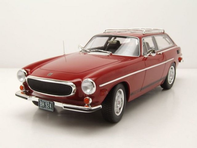 Norev Modellauto Volvo 1800 ES US-Version 1972 rot mit Seitenstreifen Modellauto 1:18