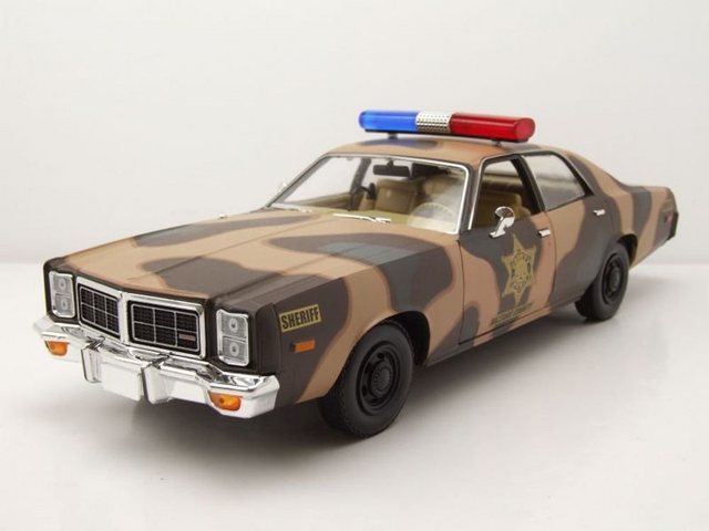 GREENLIGHT collectibles Modellauto Dodge Monaco 1978 Hazzard County Camouflage Sheriff Modellauto 1:18