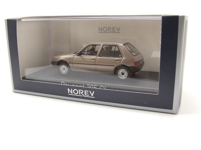 Norev Modellauto Peugeot 205 GL 1988 hellbraun metallic Modellauto 1:43 Norev