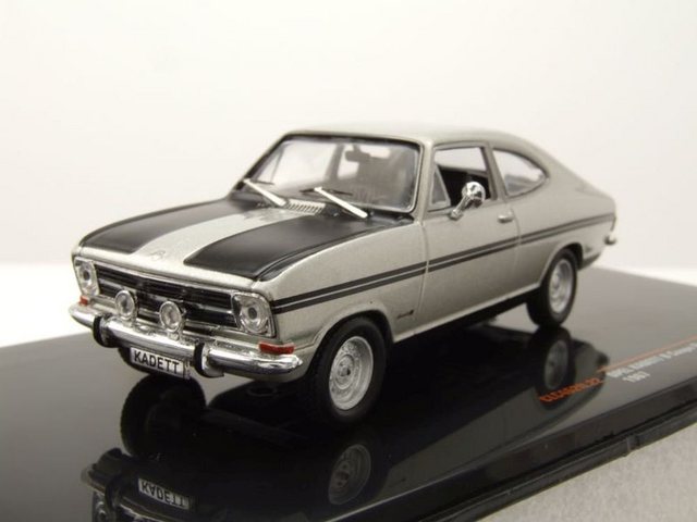 ixo Models Modellauto Opel Kadett B Coupe Rallye 1966 silber Modellauto 1:43 ixo models