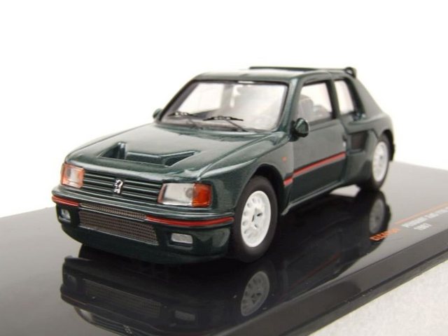 ixo Models Modellauto Peugeot 205 T16 Custom 1987 dunkelgrau metallic Modellauto 1:43 ixo