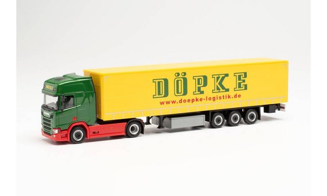 Herpa Modellauto Herpa 946179 SCANIA CR 20 HD GARDINENPLANEN-SATTEL