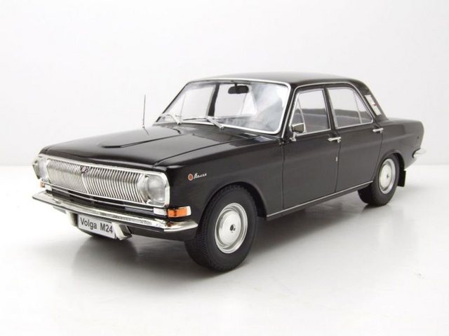 MCG Modellauto GAZ Wolga Volga M24 1967 schwarz graues Interieur Modellauto 1:18 MCG