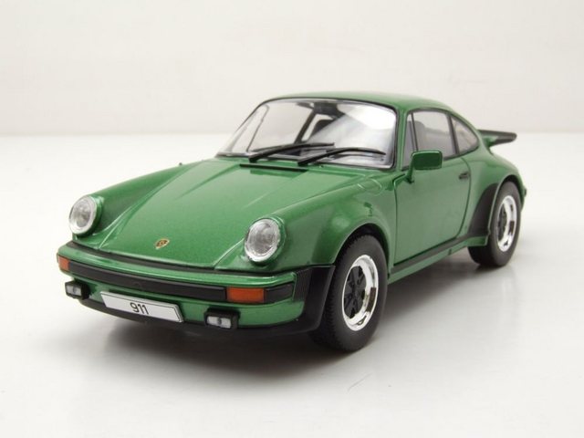 Whitebox Modellauto Porsche 911 Turbo 930 1974 grün metallic Modellauto 1:24 Whitebox