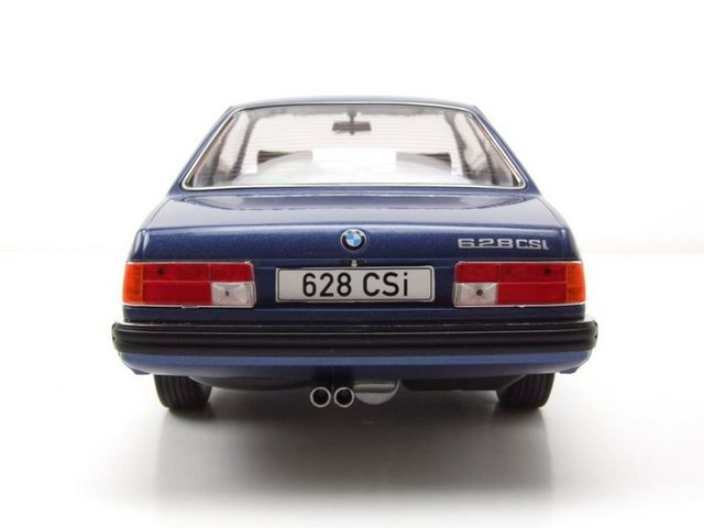 MCG Modellauto BMW 628 CSI 6er E24 1976 dunkelblau metallic Modellauto 1:18 MCG