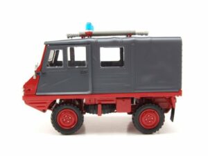 Schuco Modellauto Steyr Puch Haflinger Feuerwehr rot grau Modellauto 1:18 Schuco