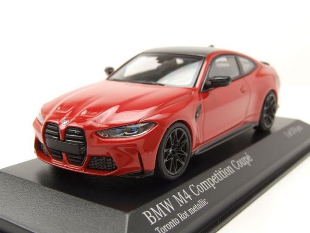 Minichamps Modellauto BMW M4 2020 rot Modellauto 1:43 Minichamps