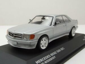 Solido Modellauto Mercedes 560 SEC Widebody 1990 silber Modellauto 1:43 Solido