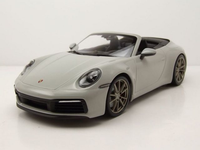 Minichamps Modellauto Porsche 911 Carrera 4S Cabrio 2019 grau Modellauto 1:18 Minichamps