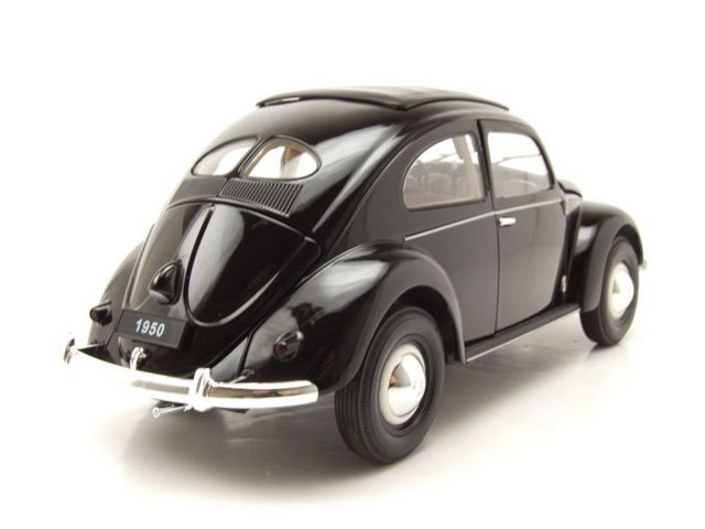 Welly Modellauto VW Käfer Brezelkäfer 1950 schwarz Modellauto 1:18 Welly