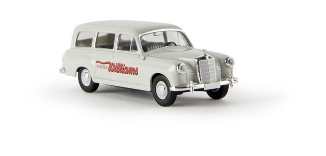 Brekina Modellauto Brekina 1/87 13458 Mercedes 180 Kombi (W120) Circus Williams