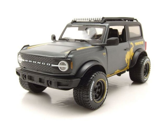 Maisto® Modellauto Ford Bronco Off-Road Toyo Tires 2021 grau Modellauto 1:24 Maisto