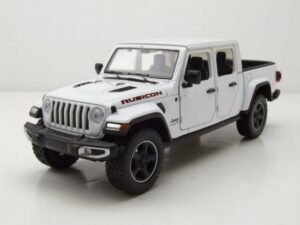 Motormax Modellauto Jeep Gladiator Rubicon Pick Up 2021 weiß Modellauto 1:27 Motormax