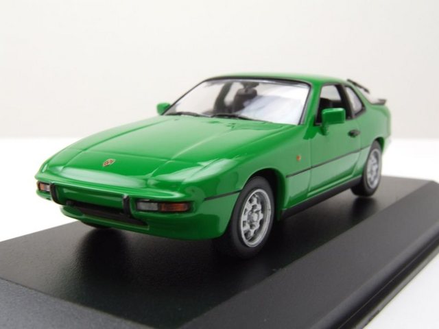 Maxichamps Modellauto Porsche 924 1976 grün Modellauto 1:43 Maxichamps