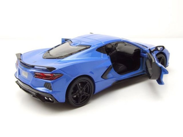 Motormax Modellauto Chevrolet Corvette Stingray C8 2020 blau Modellauto 1:24 Motormax