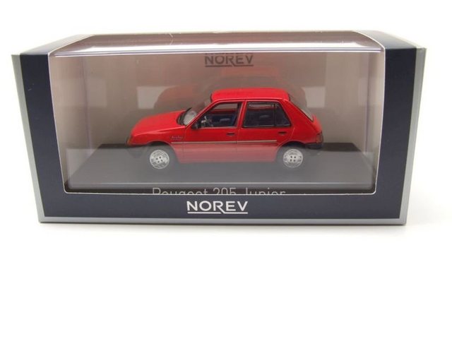 Norev Modellauto Peugeot 205 Junior 1988 rot Modellauto 1:43 Norev