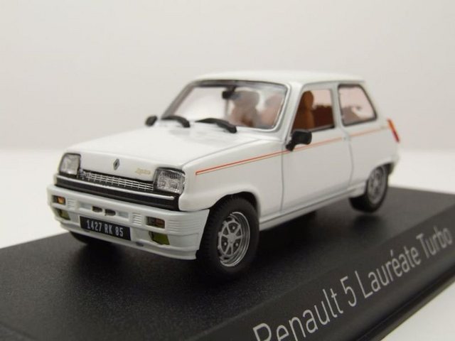 Norev Modellauto Renault 5 Laureate Turbo 1985 weiß Modellauto 1:43 Norev