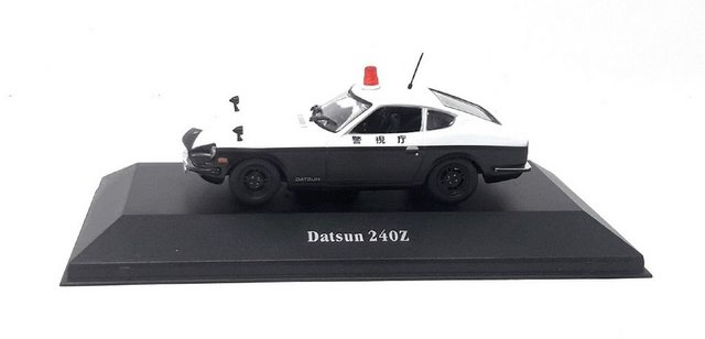 Editions Atlas Sammlerauto Datsun 240Z Polizei Japan schwarz weiß 1:43 Metall Kunststoff Sammlermodell