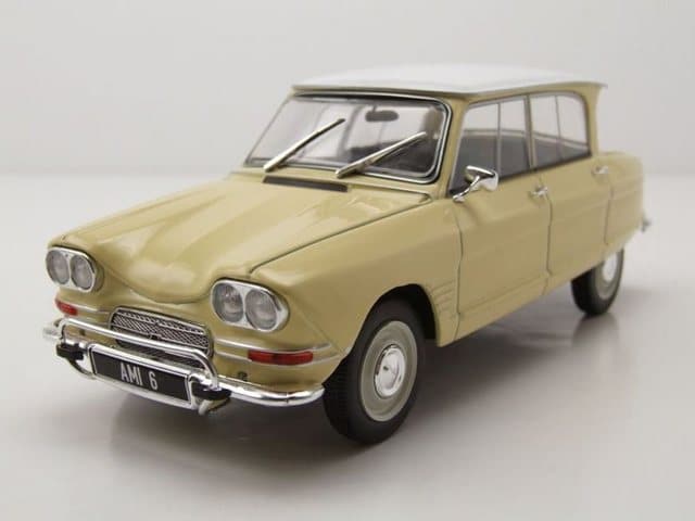 Whitebox Modellauto Citroen Ami 6 1968 gelb weiß Modellauto 1:24 Whitebox