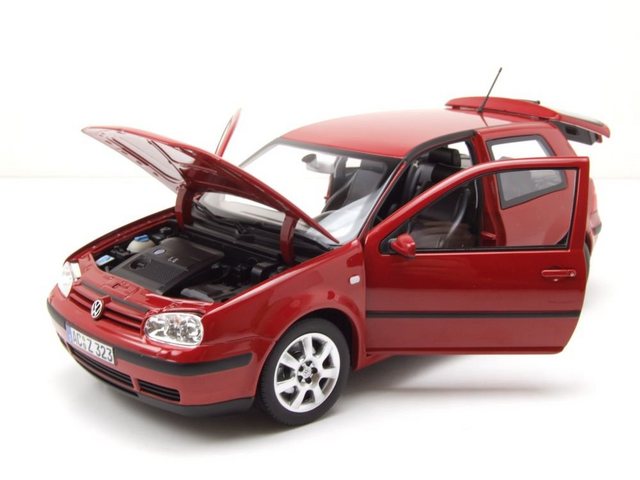 Norev Modellauto VW Golf 4 2002 rot Modellauto 1:18 Norev