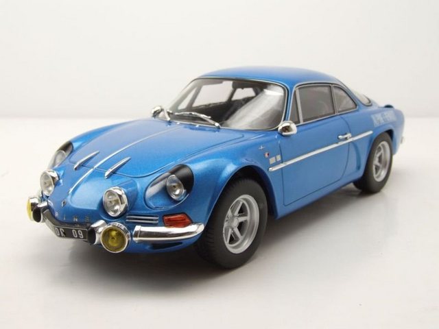 Norev Modellauto Alpine A110 1600S 1972 blau mit Seitenlogo Modellauto 1:18 Norev